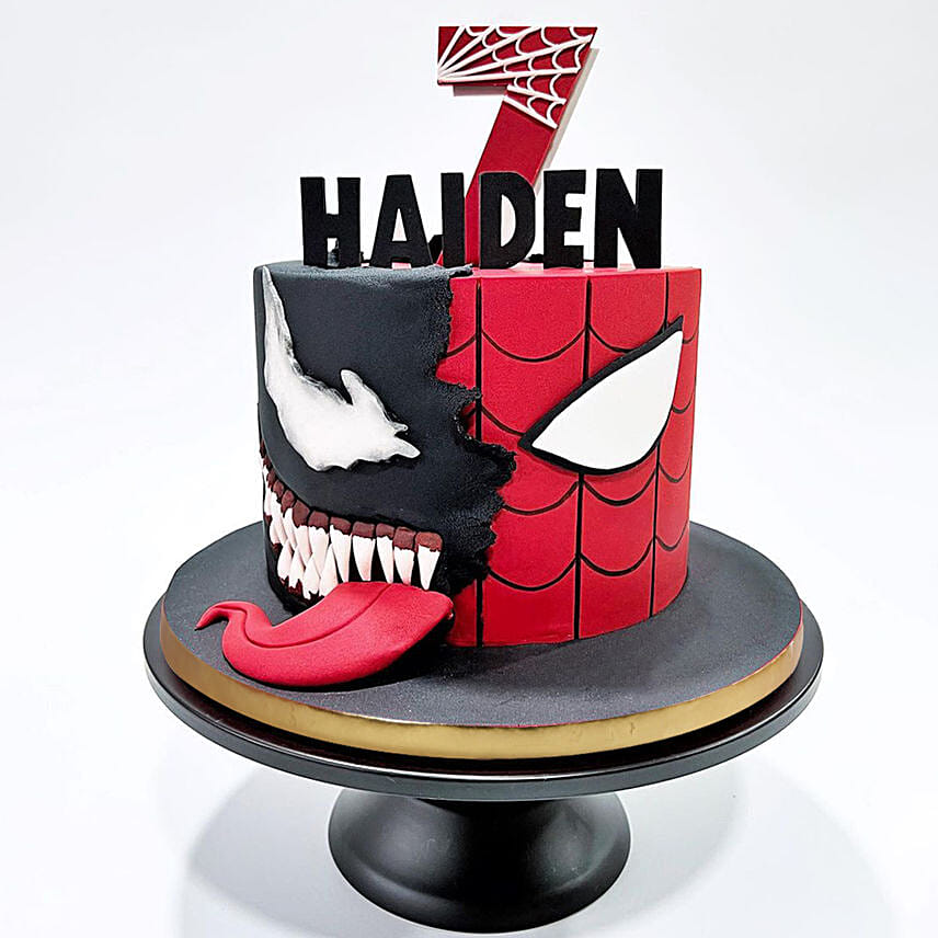 Spider Venom Showdown Red Velvet Cake