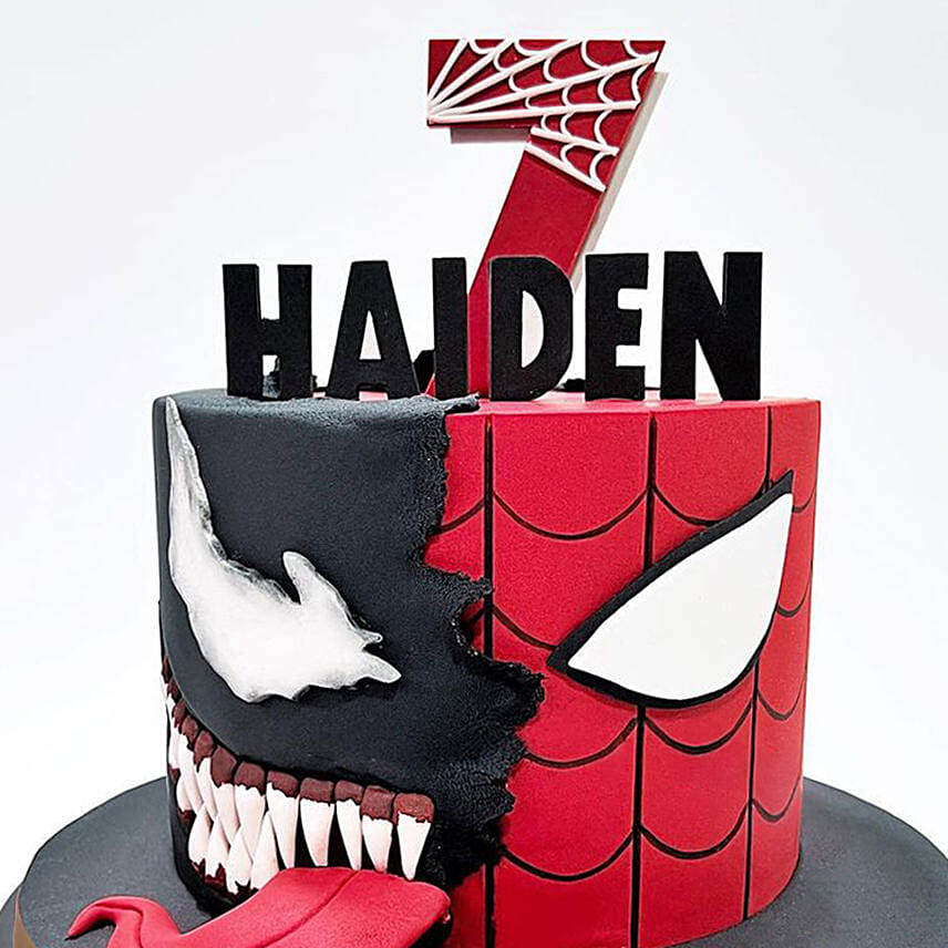 Spider Venom Showdown Red Velvet Cake