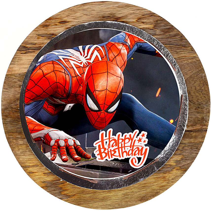 Spiderman Truffle Cake 1 Kg Eggless