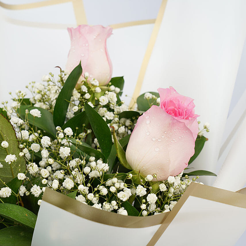 Splendid Pink Rose Bouquet