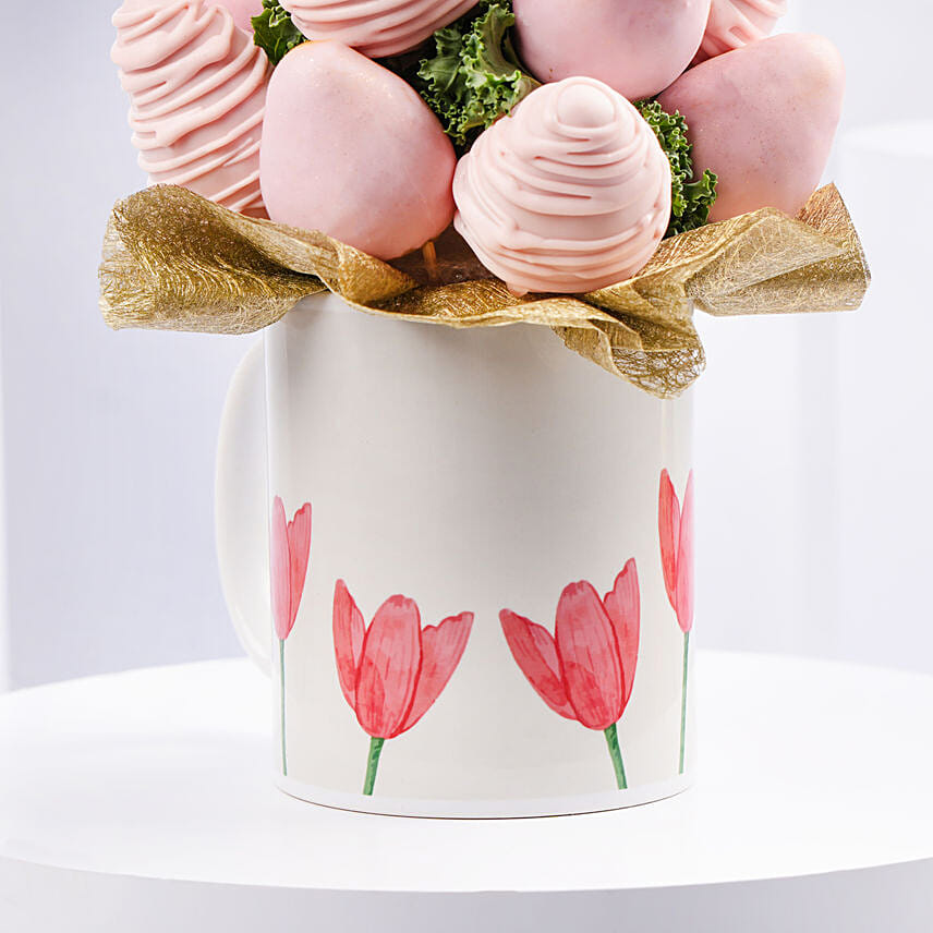 Starwberries in Tulips Mug