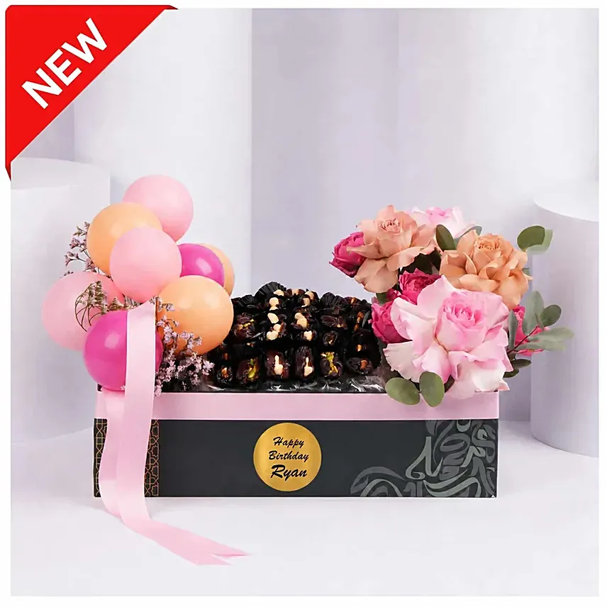 Stuffed Dates And Balloon Arrangement