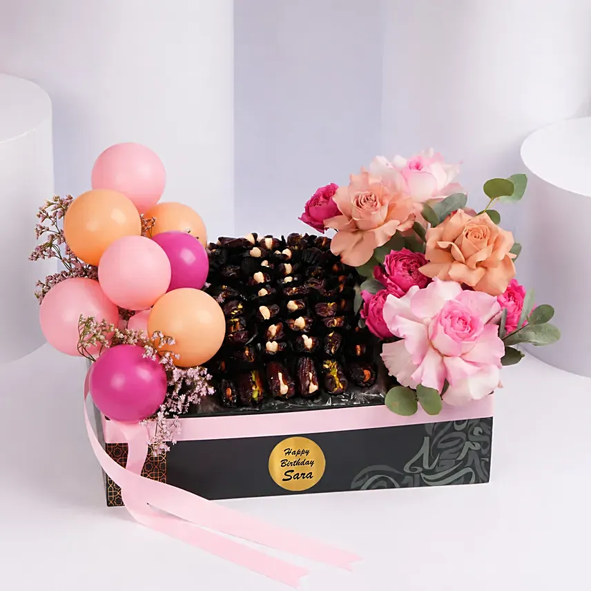 Stuffed Dates And Balloon Arrangement
