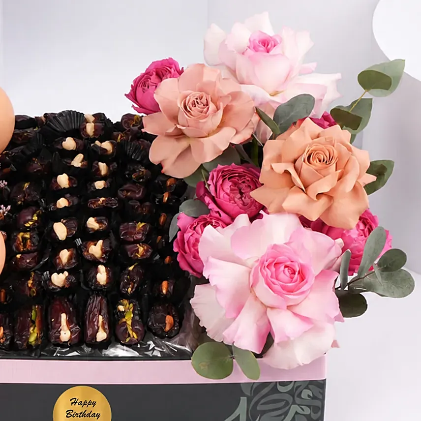 Stuffed Dates And Balloon Arrangement
