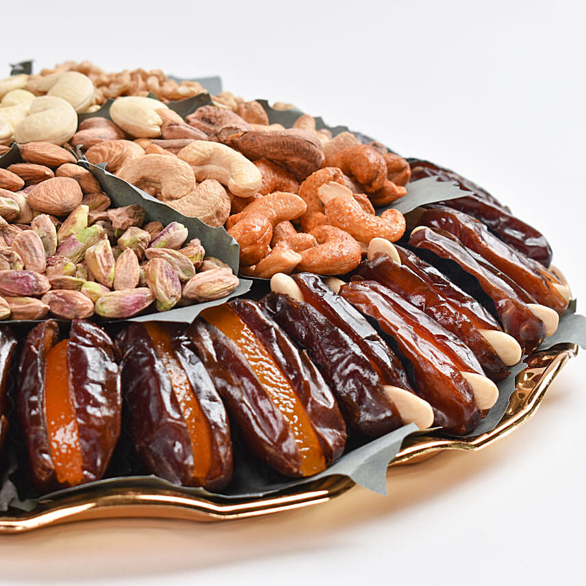 Stuffed Dates and Premium Nuts Platter