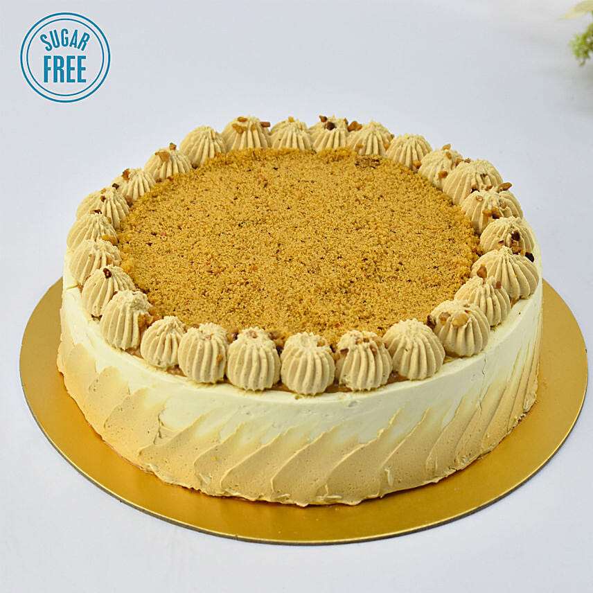 Sugar Free One Kg Butterscotch Cake