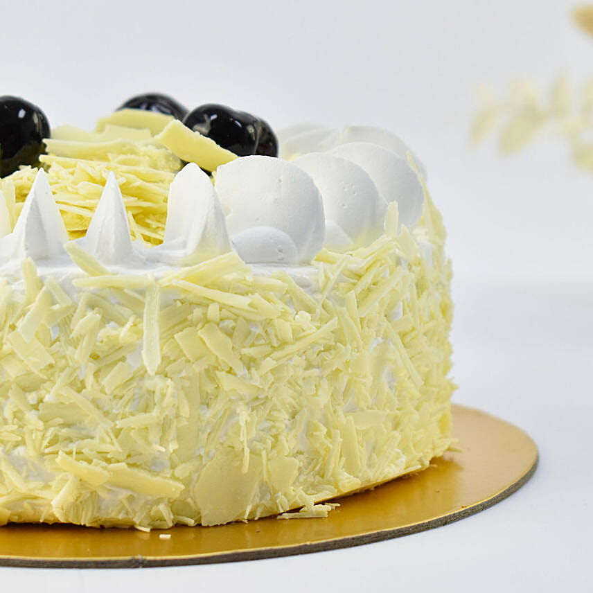 Sugar Free White Forest Cake Half Kg