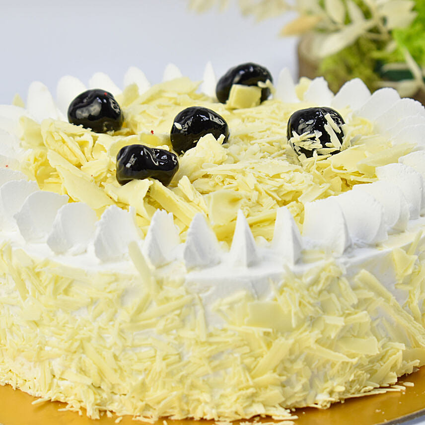 Sugar Free White Forest Cake