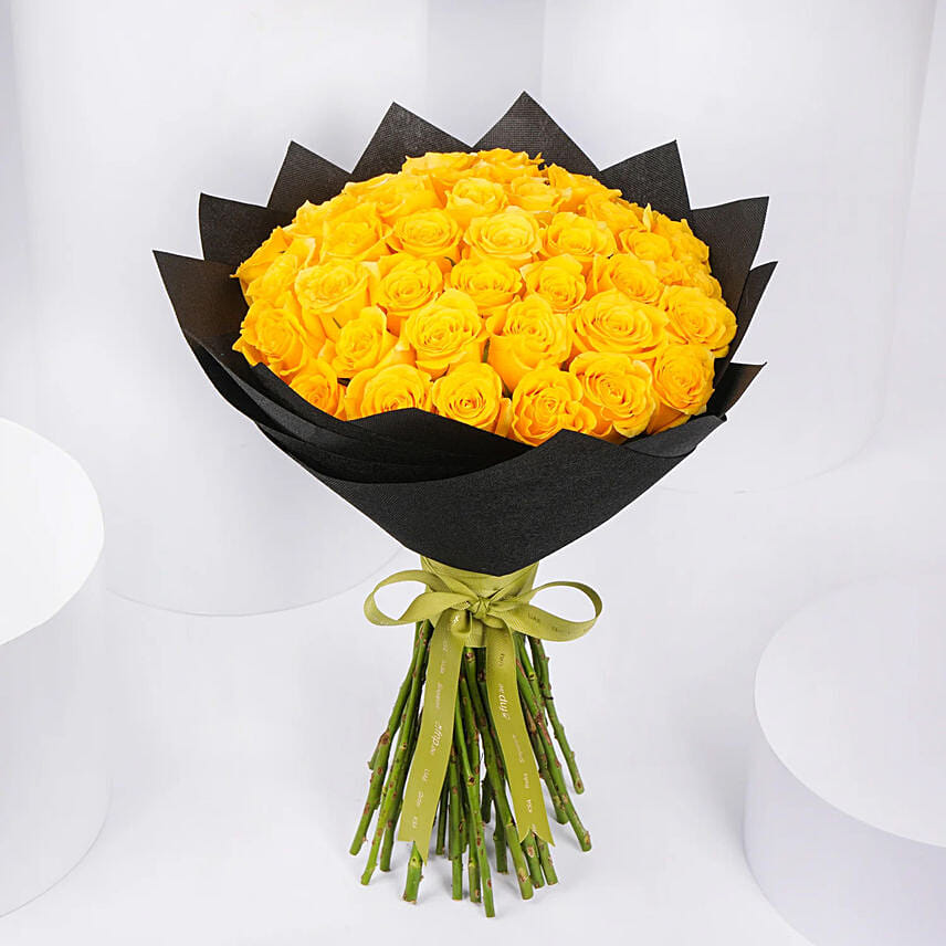 Sunny Graduation Roses Bouquet