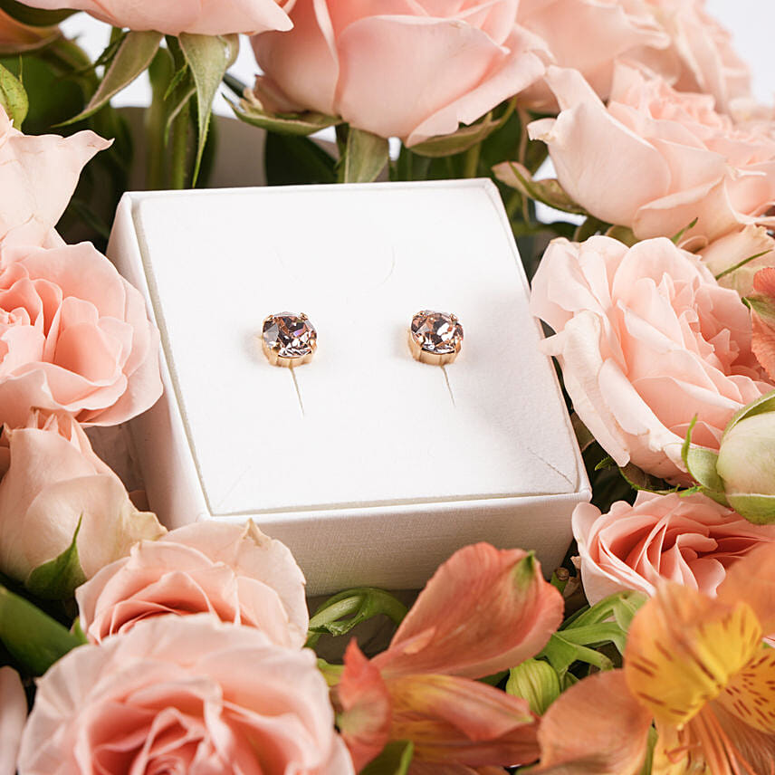 Swarovski Crystal Classic Stud Earring for Her