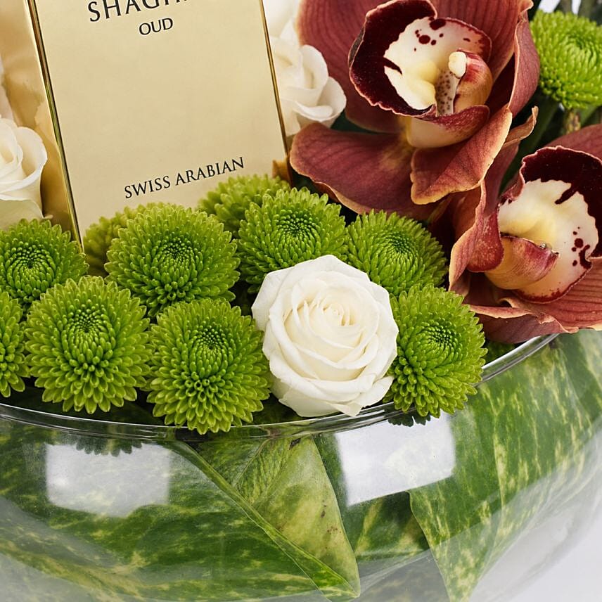Sweet Dad Flower Arrangement With Perfume