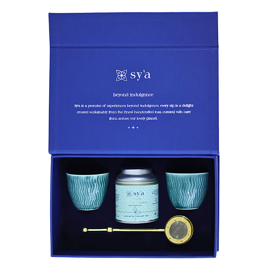 Sy'a Mini Tea Set Green With Herbal Infusions