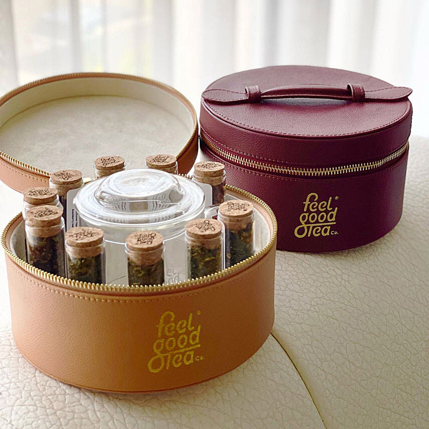 Tea Leather Box By Feel Good Tea