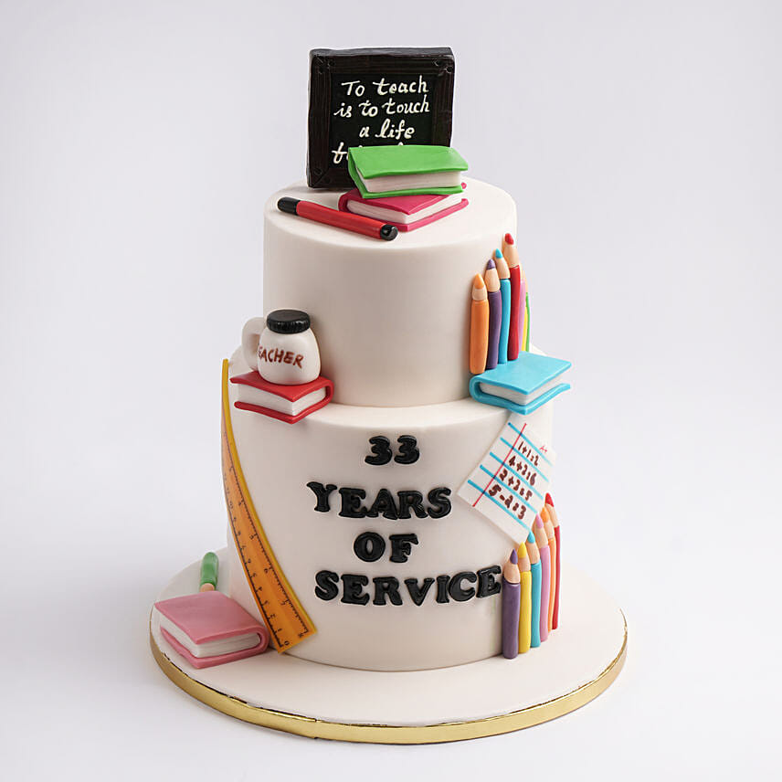 Teachers Tribute Red Velvet Cake