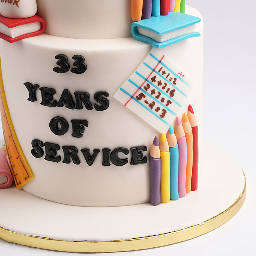 Teachers Tribute Red Velvet Cake