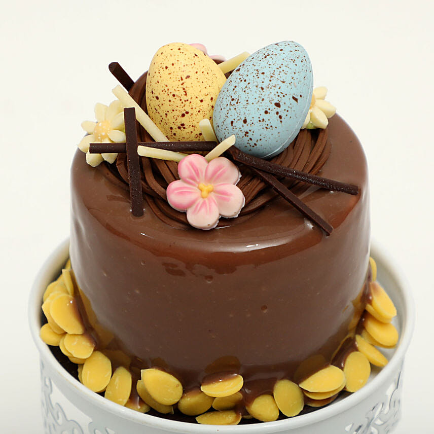 Tempting Eggs Topping Easter Mono Cake