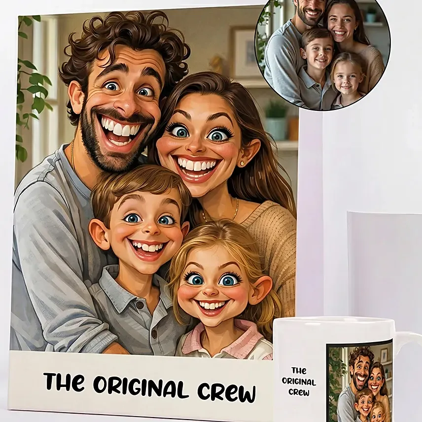 Family Bond Canvas Print and Mug Set