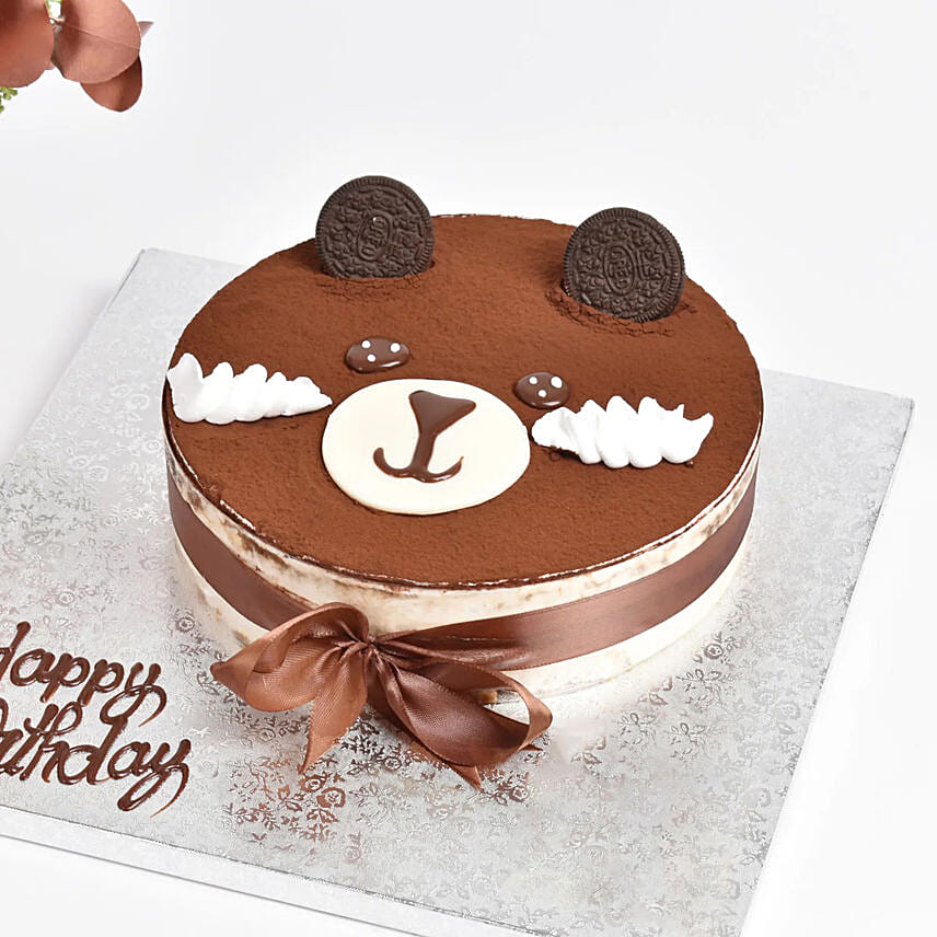 Tiramisu Temptation Birthday Cake With Flower