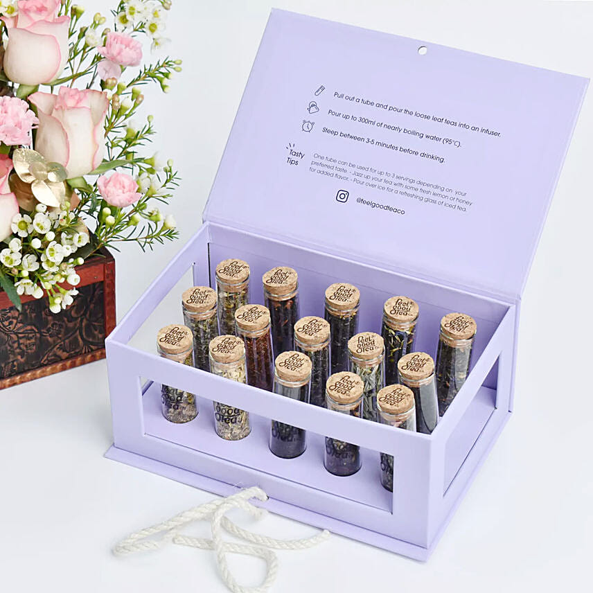 Treasured Love Flowers with Premium Tea