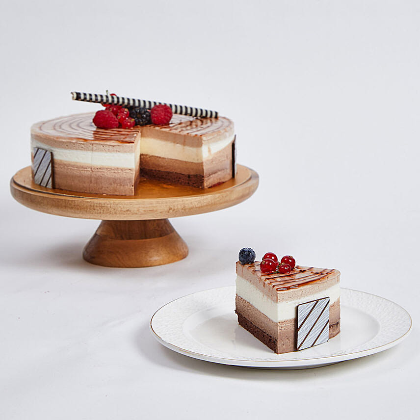 Triple Choco Cake and Anniversary Cushion
