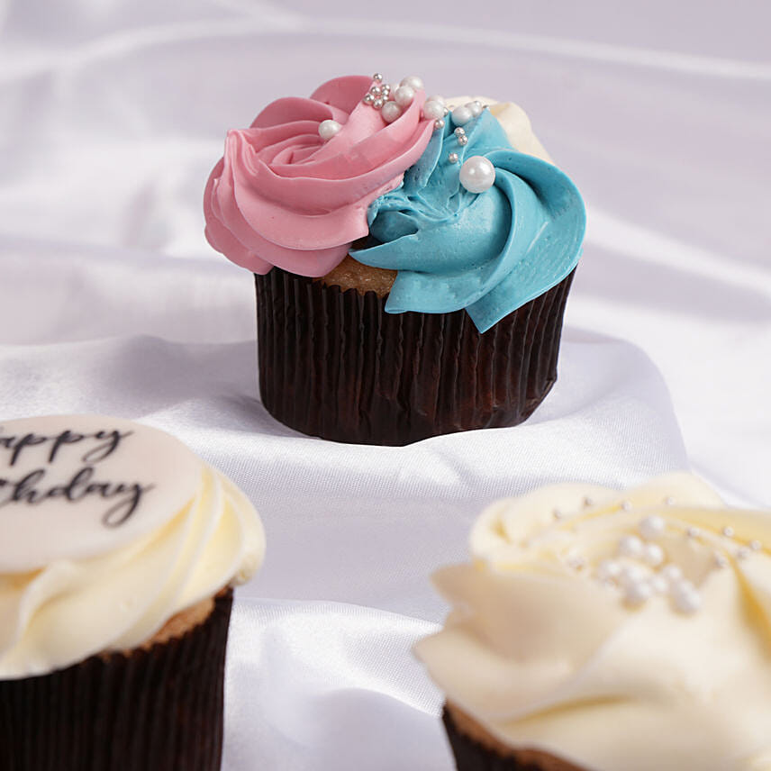 Twilight Whirl Chocolate Cupcake