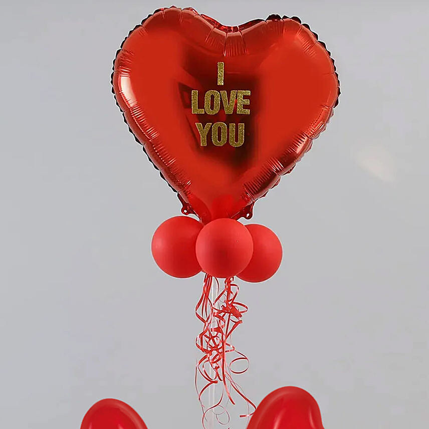 Love Heart Balloon Bunch