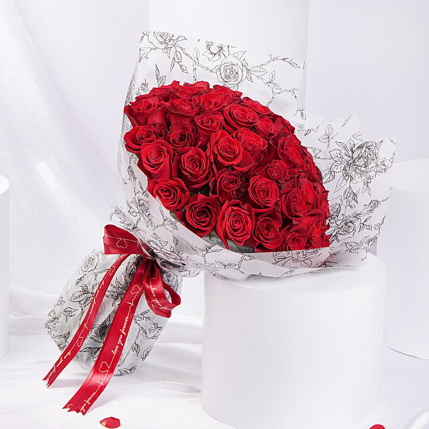Red 50 Roses Bouquet