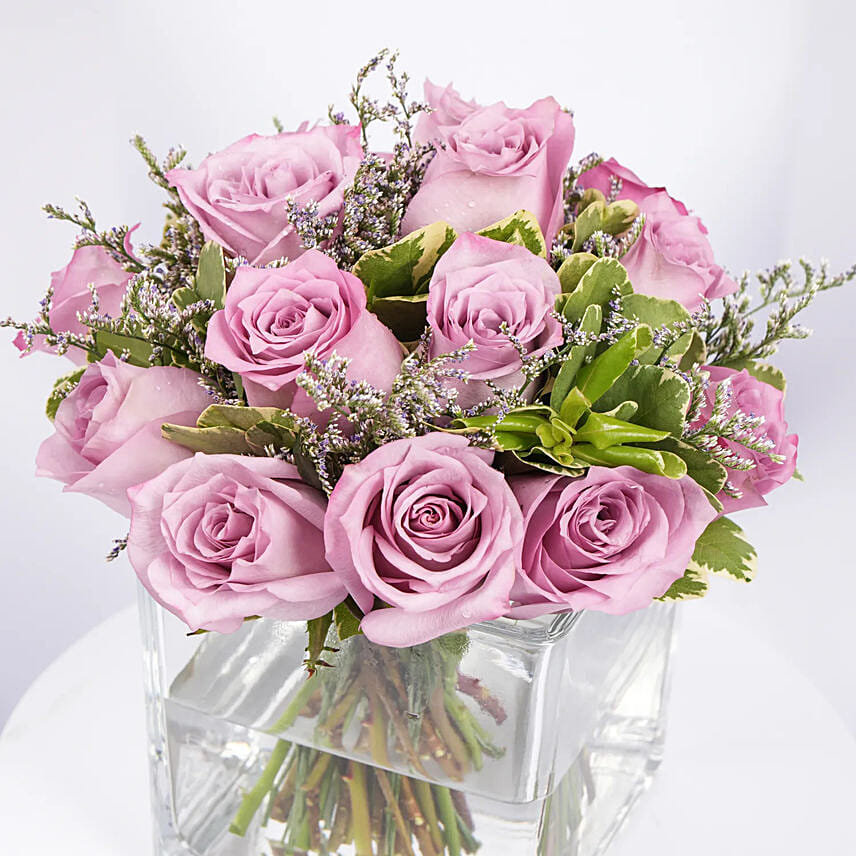 Vase Of Royal Purple Rose
