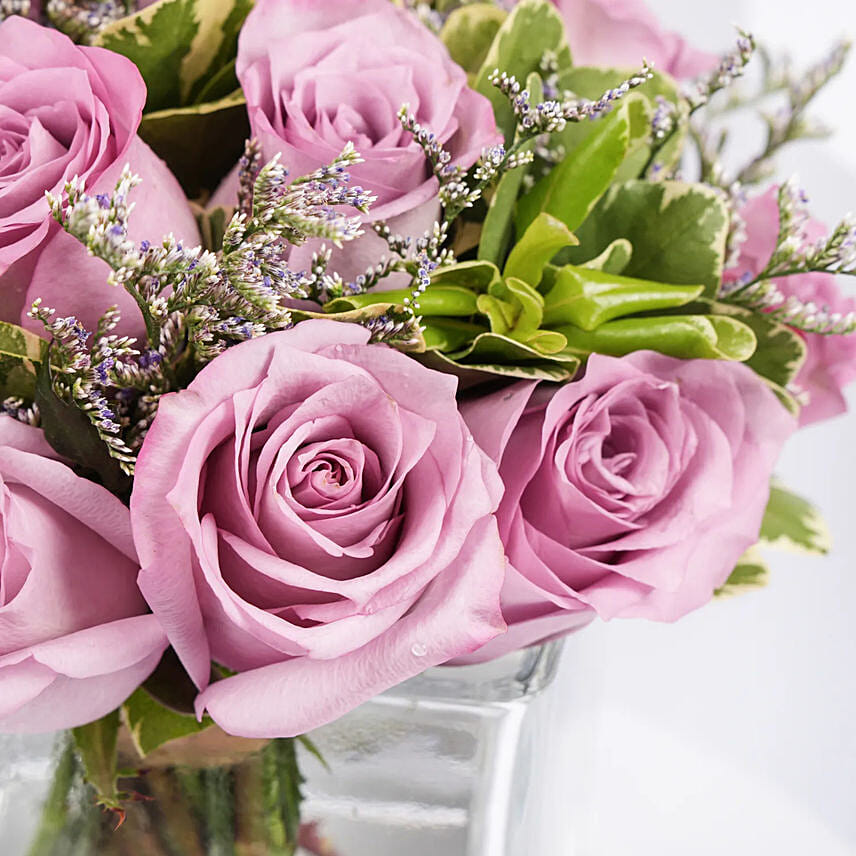 Vase Of Royal Purple Rose