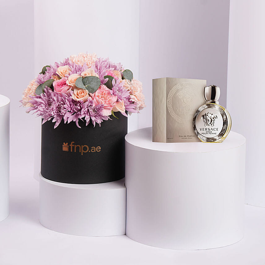 Versace Eros Pour Femme EDP For Her with Flowers