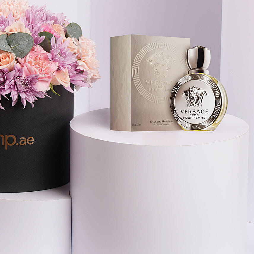 Versace Eros Pour Femme EDP For Her with Flowers