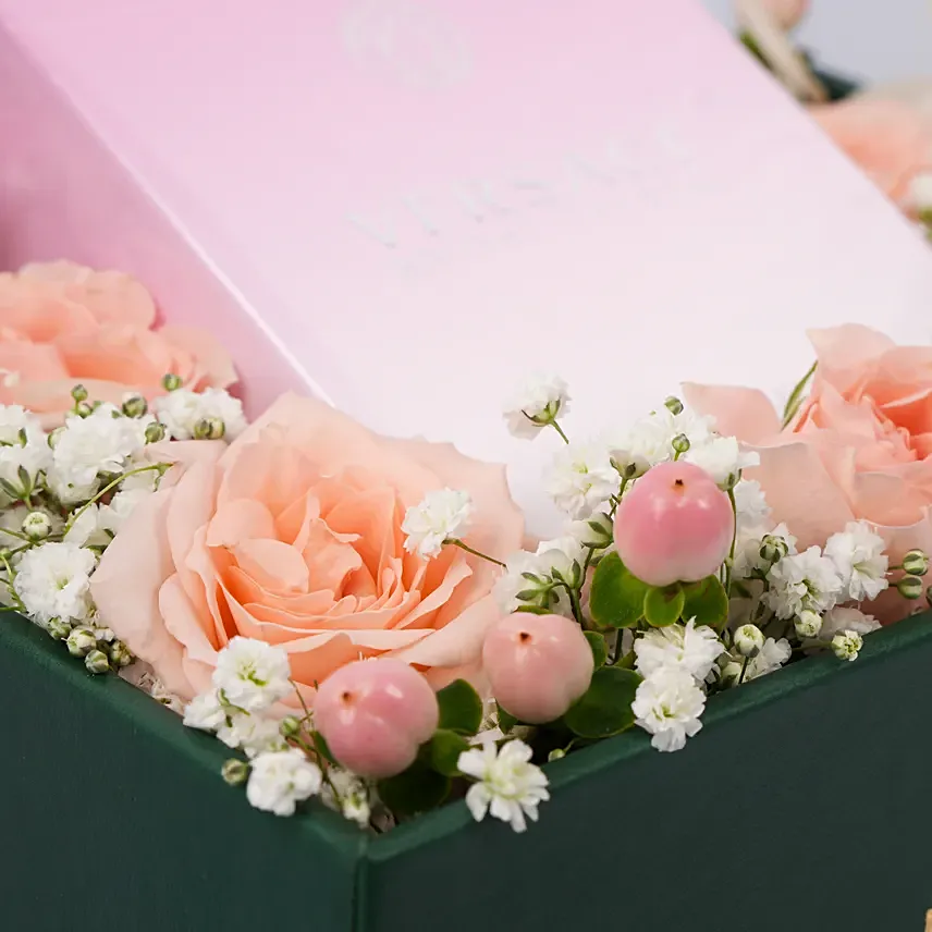Versace Perfume and Flowers Box