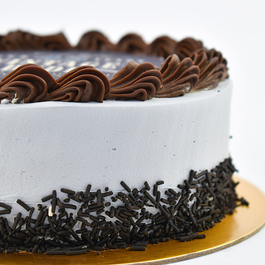 Vintage Dude Birthday Cake for Husband 4 Portion