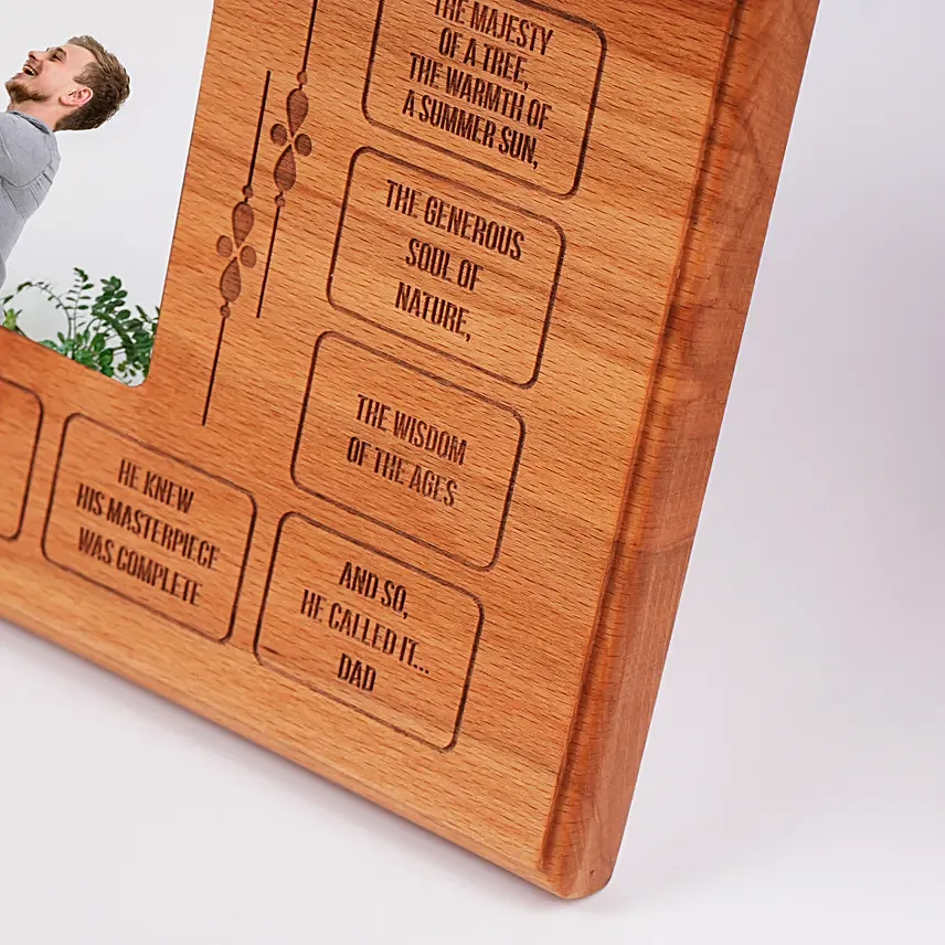 What Makes a Father Wooden Plaque