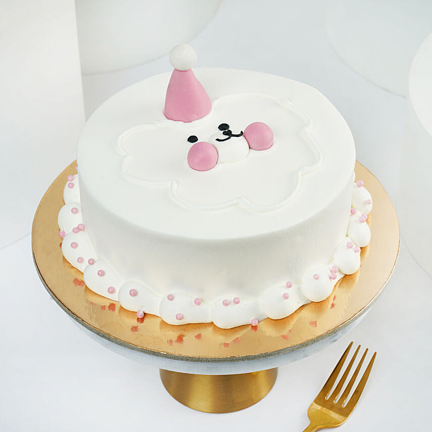 Whimsical Cloud Bear Chocolate Cake 4 Portion