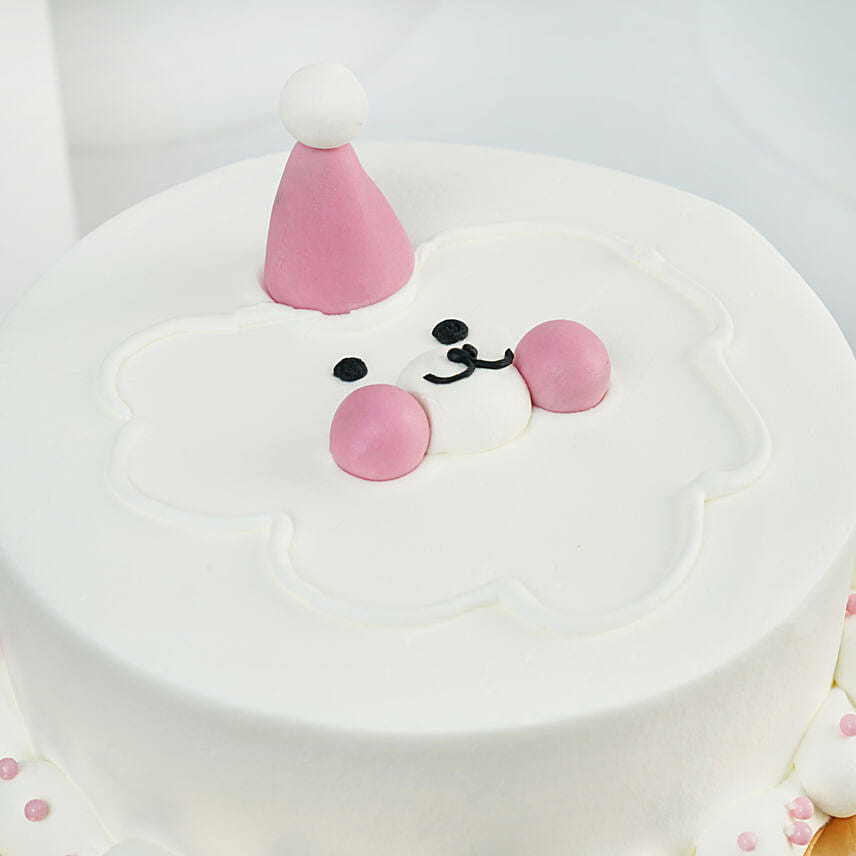 Whimsical Cloud Bear Chocolate Cake 4 Portion