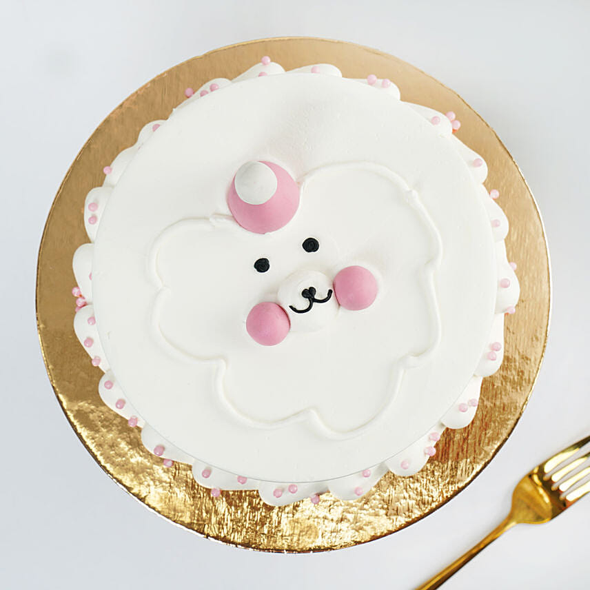 Whimsical Cloud Bear Chocolate Cake 4 Portion