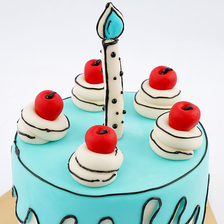 Whimsical Wave Marble Cake