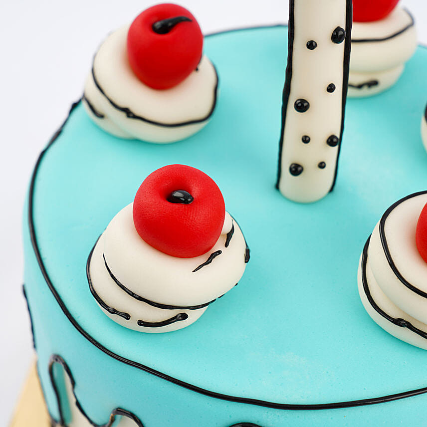 Whimsical Wave Marble Cake