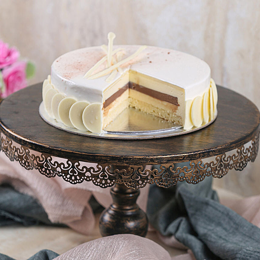 White Chocolate Mousse Cake