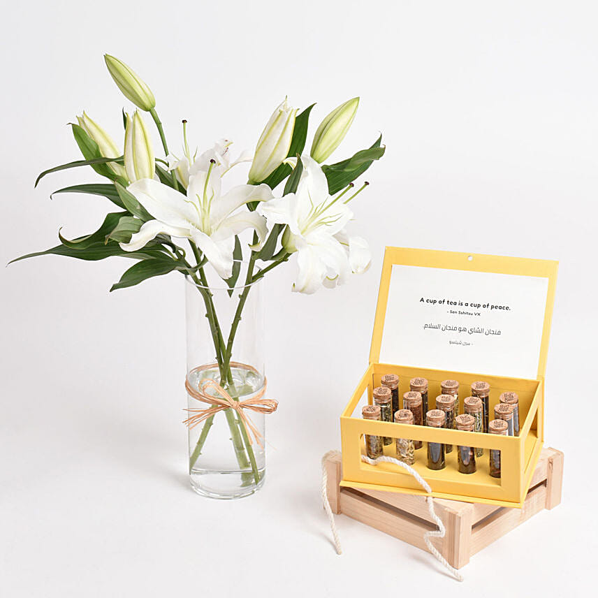 White Liles Beauty and Premium Tea Combo
