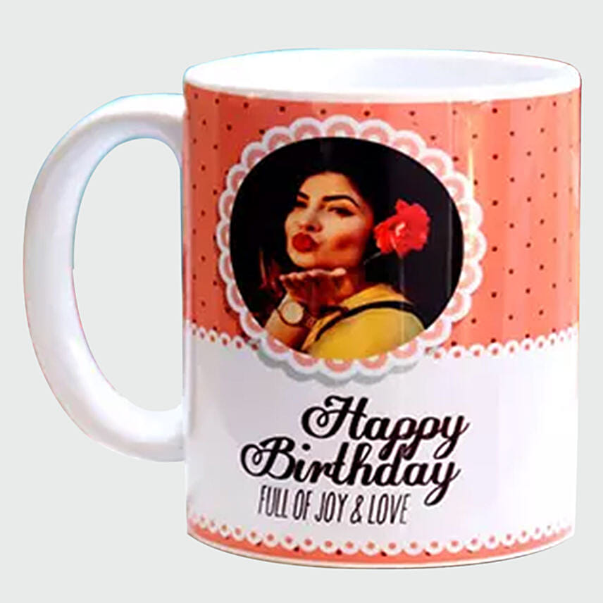 White Roses and Personalised Mug