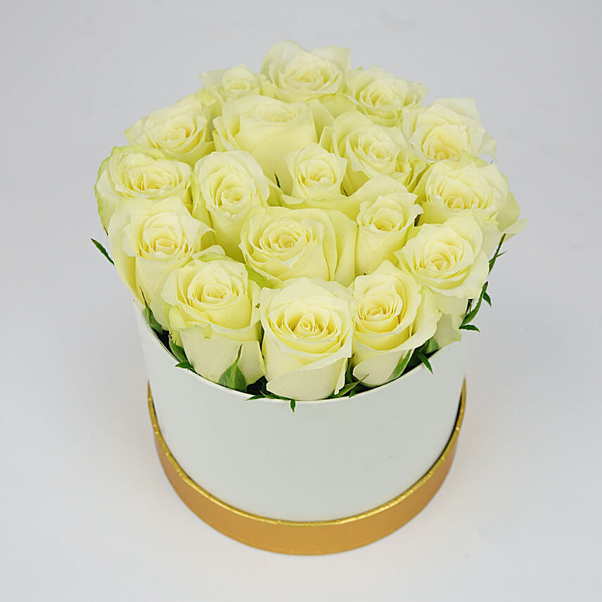 White Roses Beauty in A Box