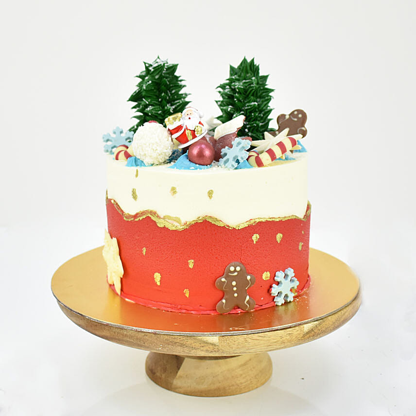 Winter Forest Christmas Cake