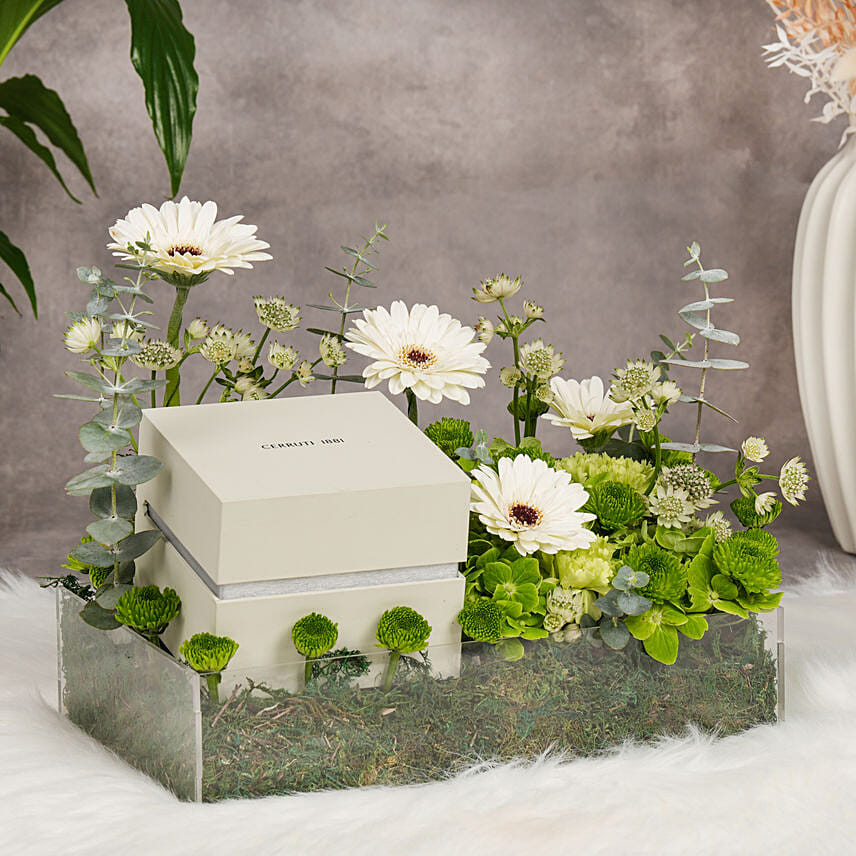 Wishing You Best of Time Cerruti 1881 Watch with Flowers