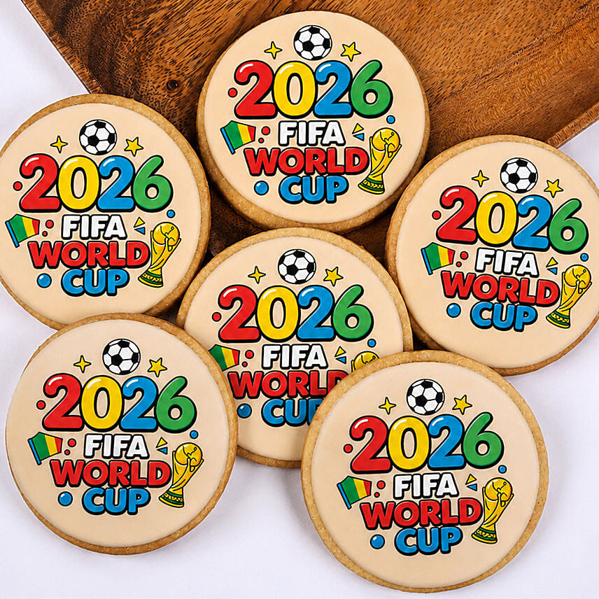 World Cup Party Cookies 6 Pcs