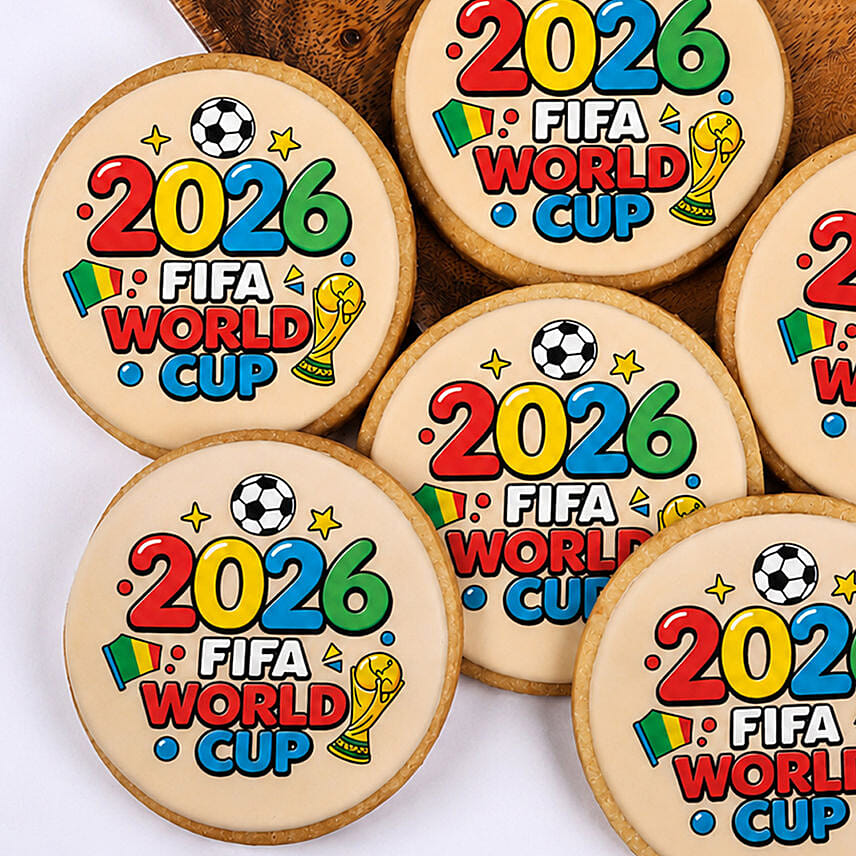 World Cup Party Cookies 6 Pcs
