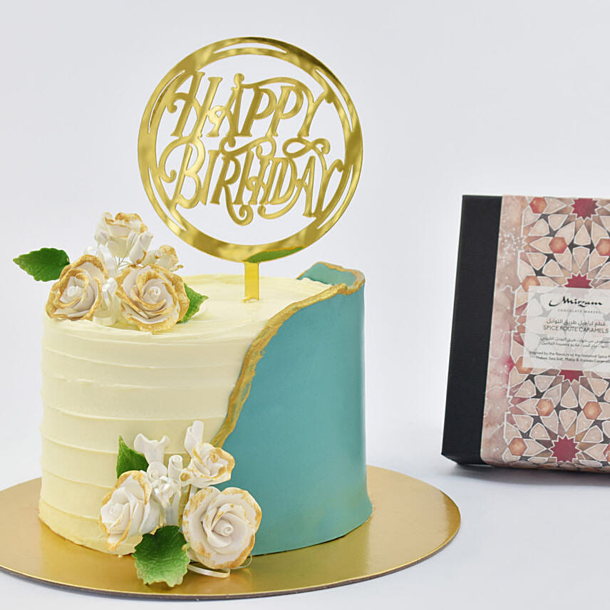 Your Special Birthday Celebration Marble Cake and Mirzam Chocolates