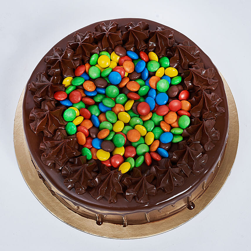 Yummy Chocolate Drip And M&M Cake 8 Portion