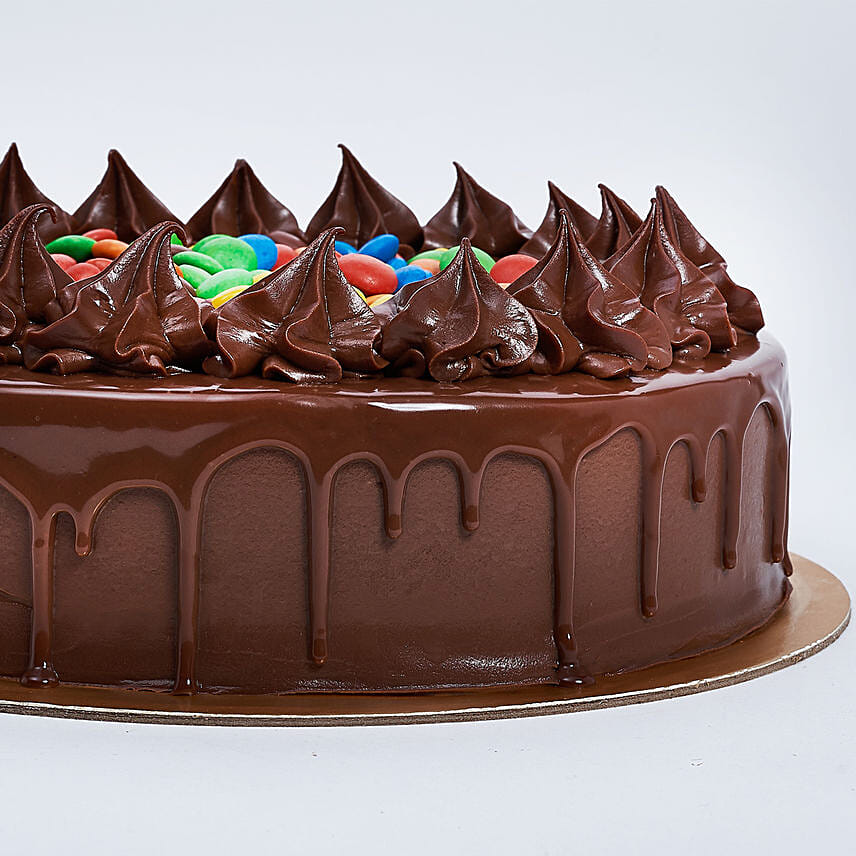 Yummy Chocolate Drip And M&M Cake 8 Portion